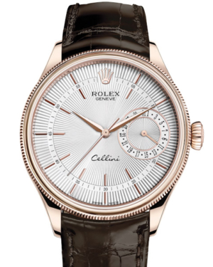 Replica Uhren Rolex Cellini Date 50515 goldenes Gehäuse