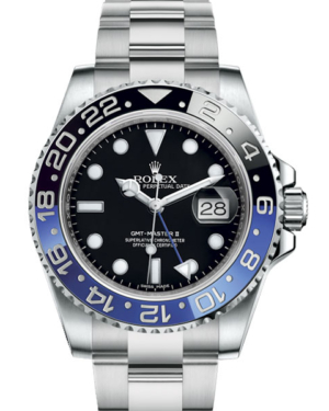 Replica Uhren Rolex GMT-Master II Batman 116710 BLNR Silber Schwarz Blau