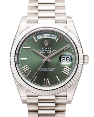 Replica Uhren Rolex Day-Date 40 228239 Silber Grün