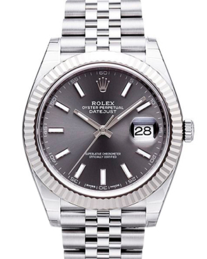 Replica Uhren Rolex Datejust 41 126334 Silber Grau