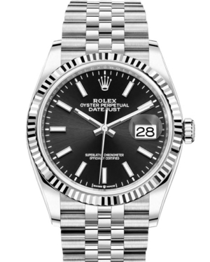 Replica Uhren Rolex Datejust 36 126234 Silber Schwarz