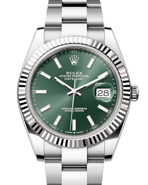 Replica Uhren Rolex Datejust 41 126334 Silber Grün
