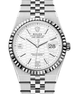 Replica Uhren Rolex Land-Dweller 36 127234 Silber Weiß