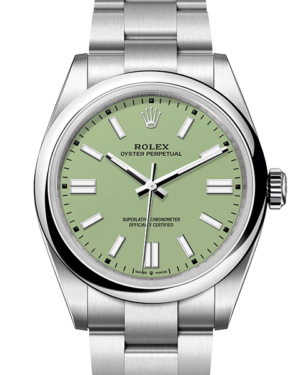 Replica Uhren Rolex Oyster Perpetual 41 134300 Silber Hellgrüne