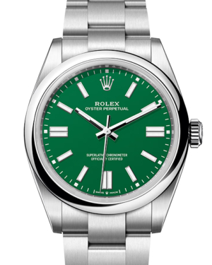 Replica Uhren Rolex Oyster Perpetual 41 134300 Silber Grün